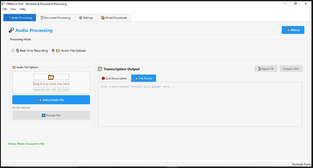 Audio Processing Tool screenshot 2